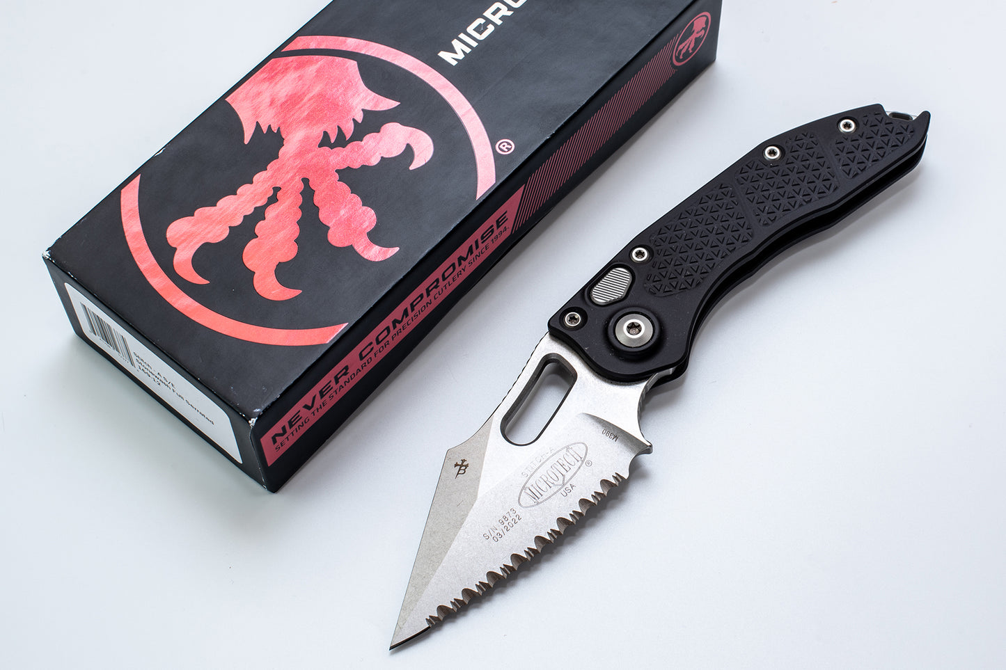Stitch - A S/E Stonewash full serrated 169-12 M390