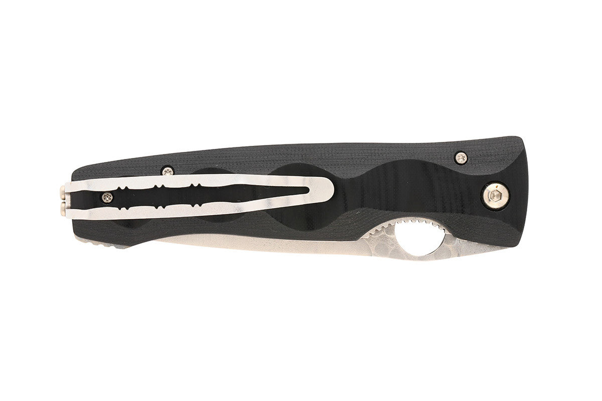 MC-121G Elite SPG2 San Mai Blade Black Micarta 4.5" Folding Knife