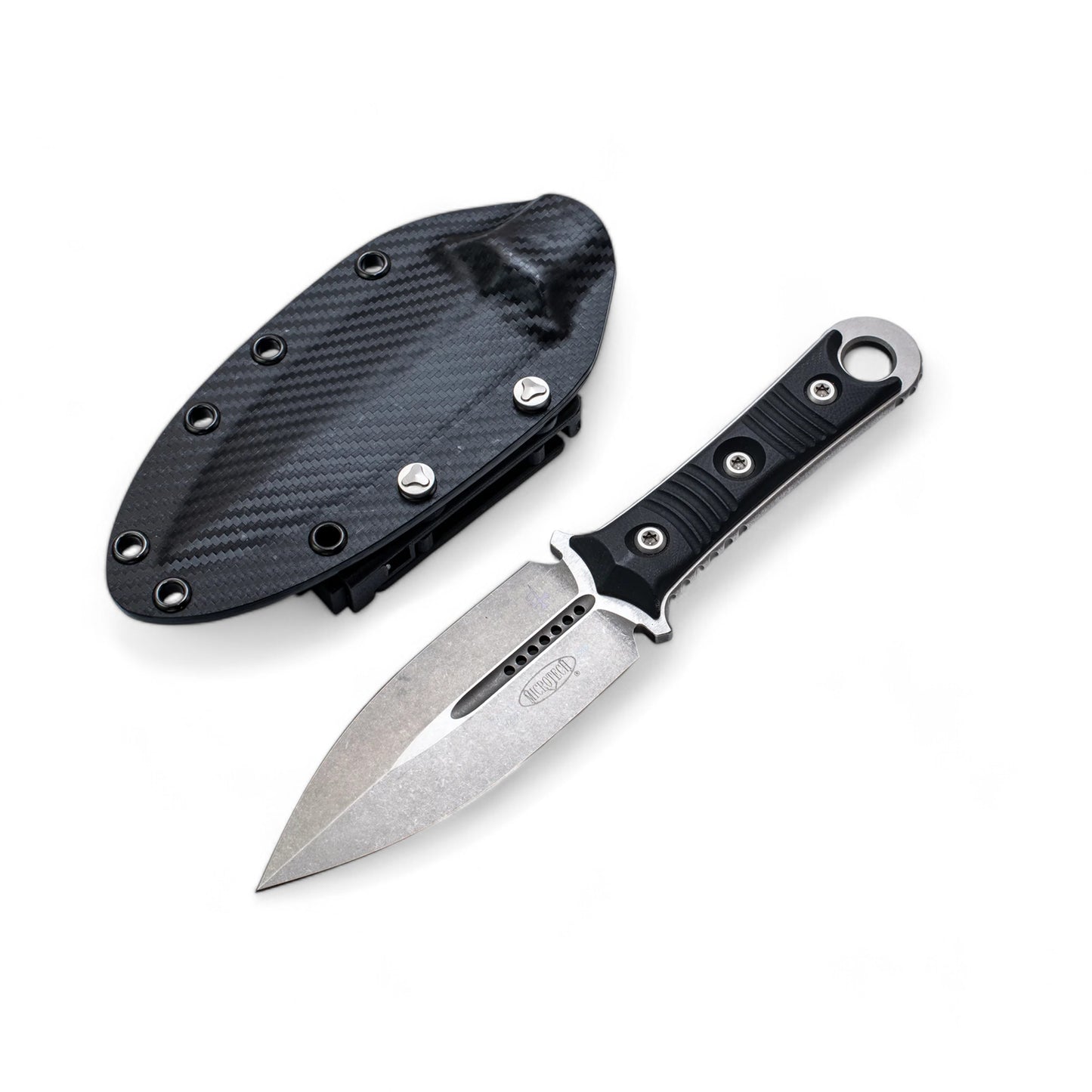 MICRO TECH | Staonewash | Fixed Blade M390 | 201-10 SBD D/E