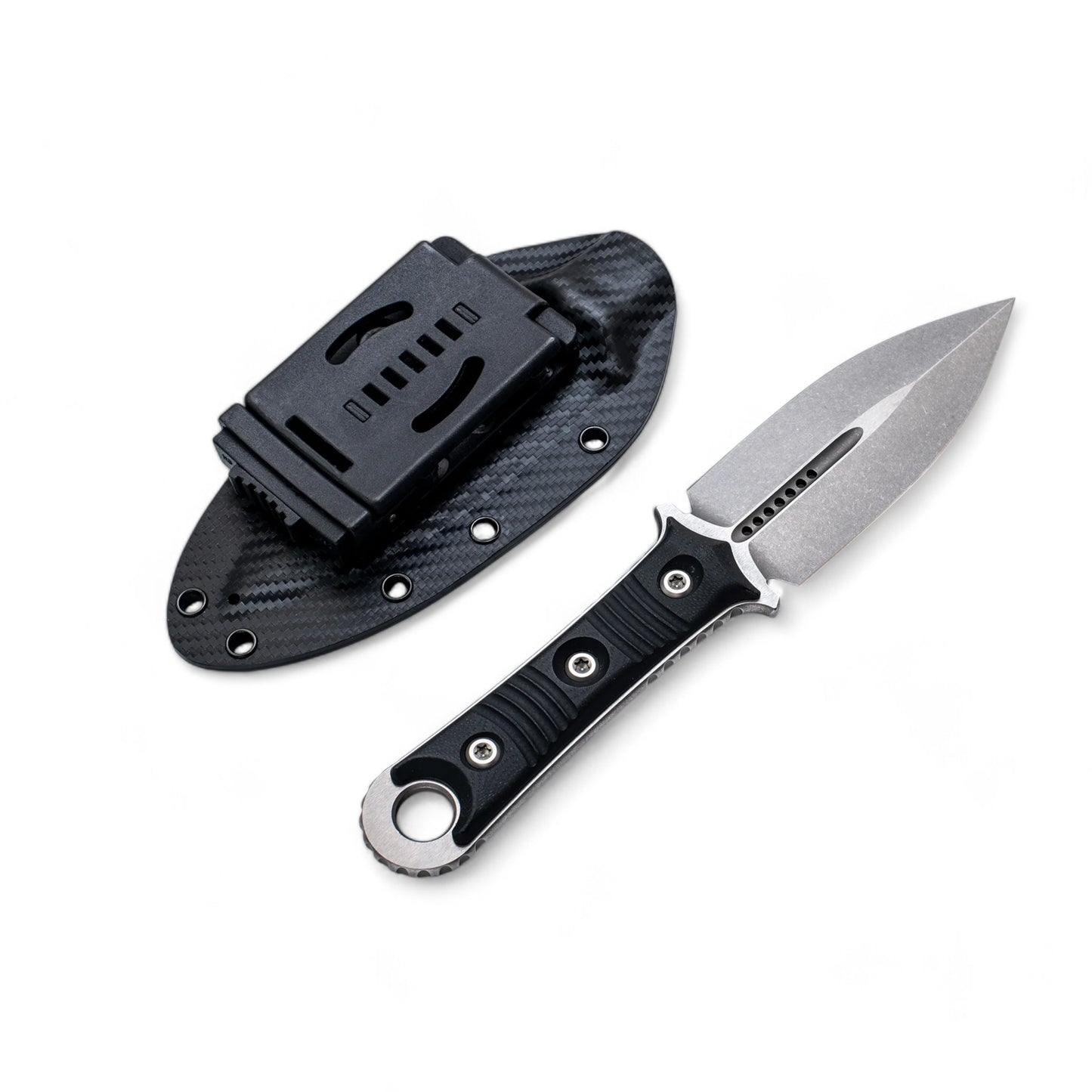 MICRO TECH | Staonewash | Fixed Blade M390 | 201-10 SBD D/E