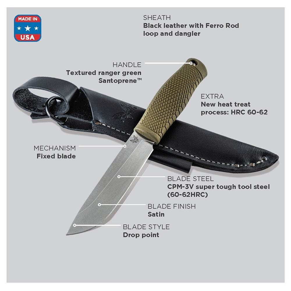 Benchmade | Leuku Bushcraft | Fixed Knife | 202