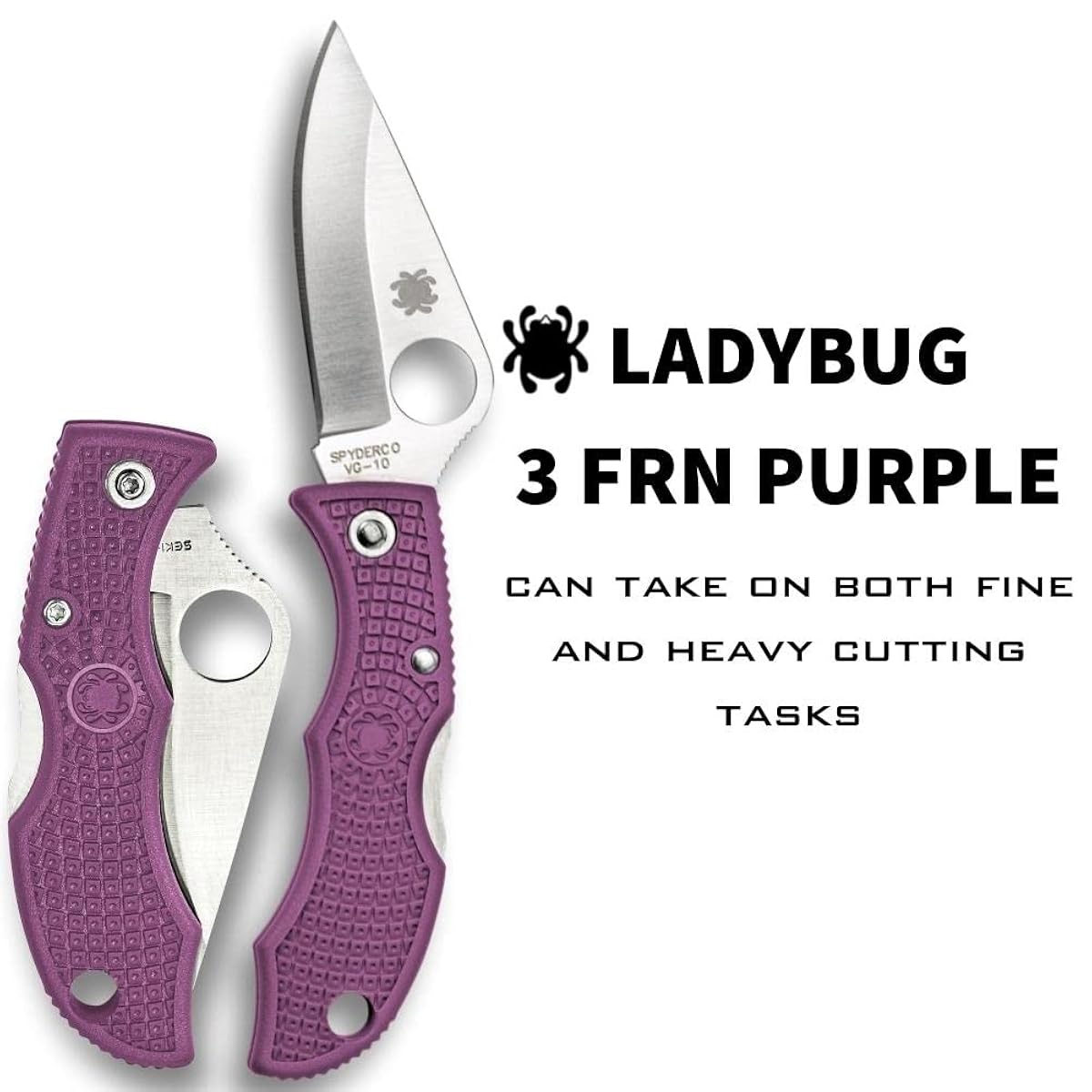Spyderco Ladybug Purple LPRP3 pocket knife