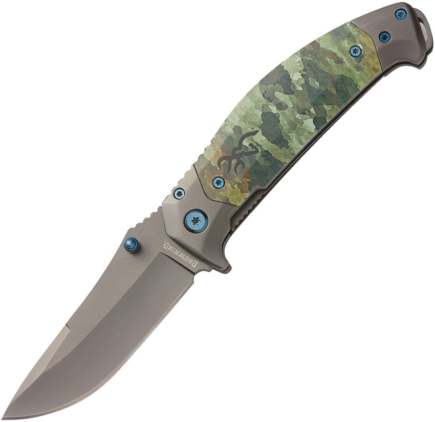 BR0374 Browning TDX Linerlock Pocket Knife Camo