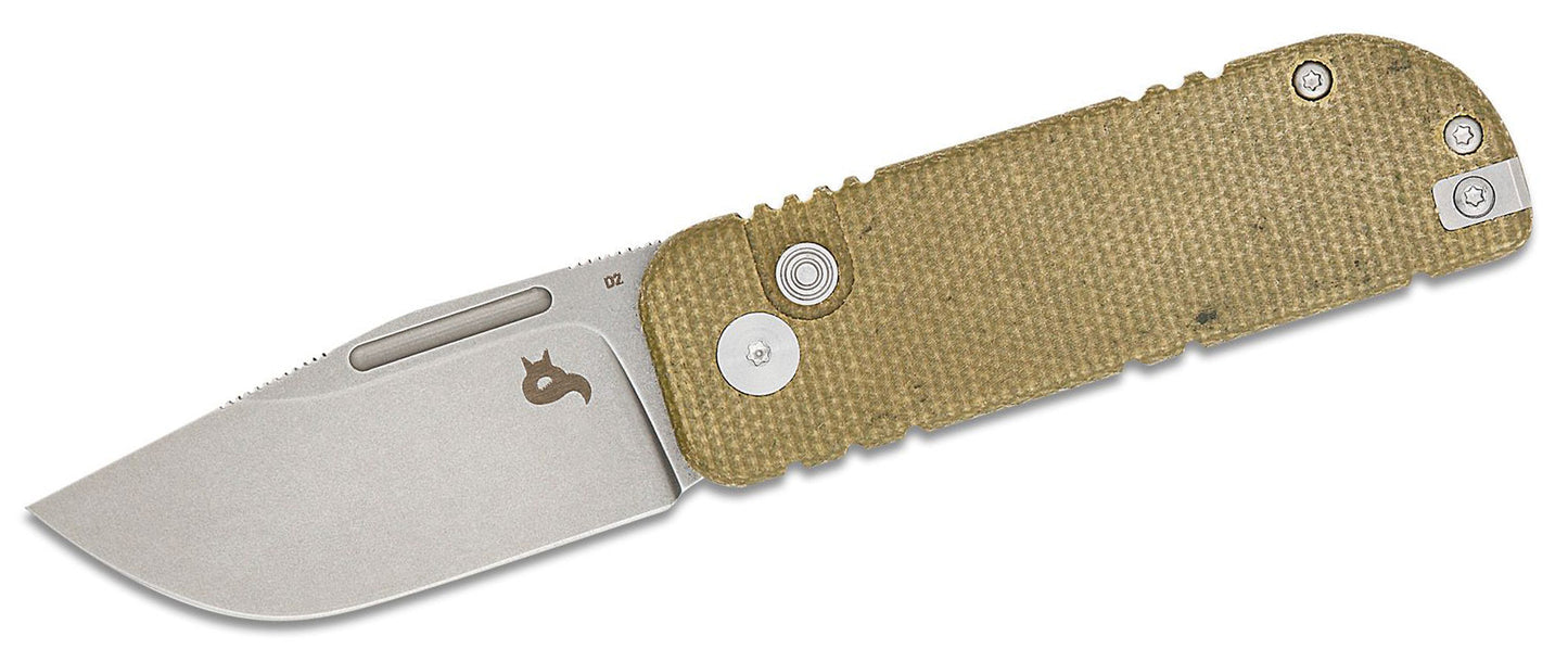 Fox | BlackFox | Nu-Bowie Button Lock | Folding Knife | BF-758 MI