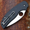 Spyderco Sage 6 Button Release Compression Lock CPM S90V C123CFBCLS90VP Carbon Fiber, Sprint Run pocket knife
