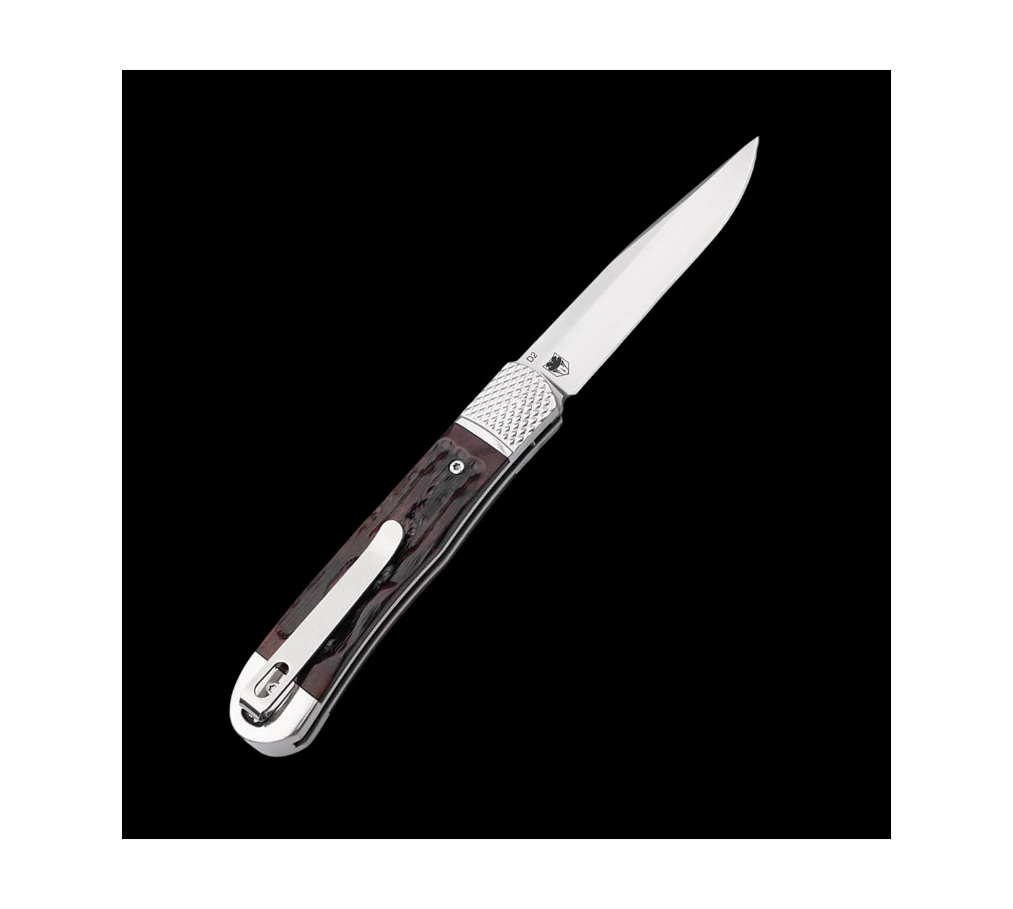 Boker Plus Hidden Release Trapper Appaloosa Bone Auto Knife D2 (01BP0029)