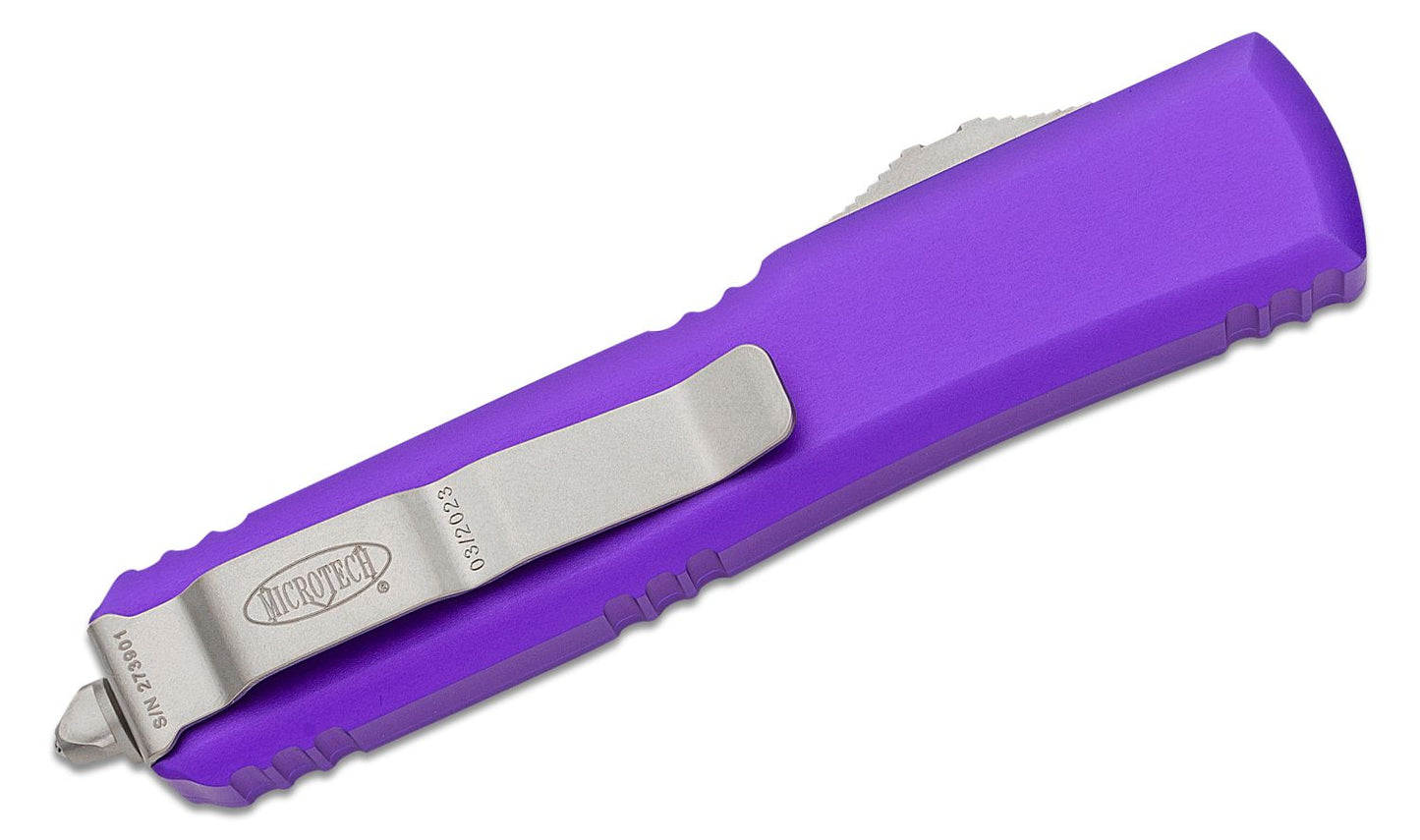 MICROTECH | ULTRATECH DROP POINT PARTIAL SERRATED PURPLE | 121-11PU