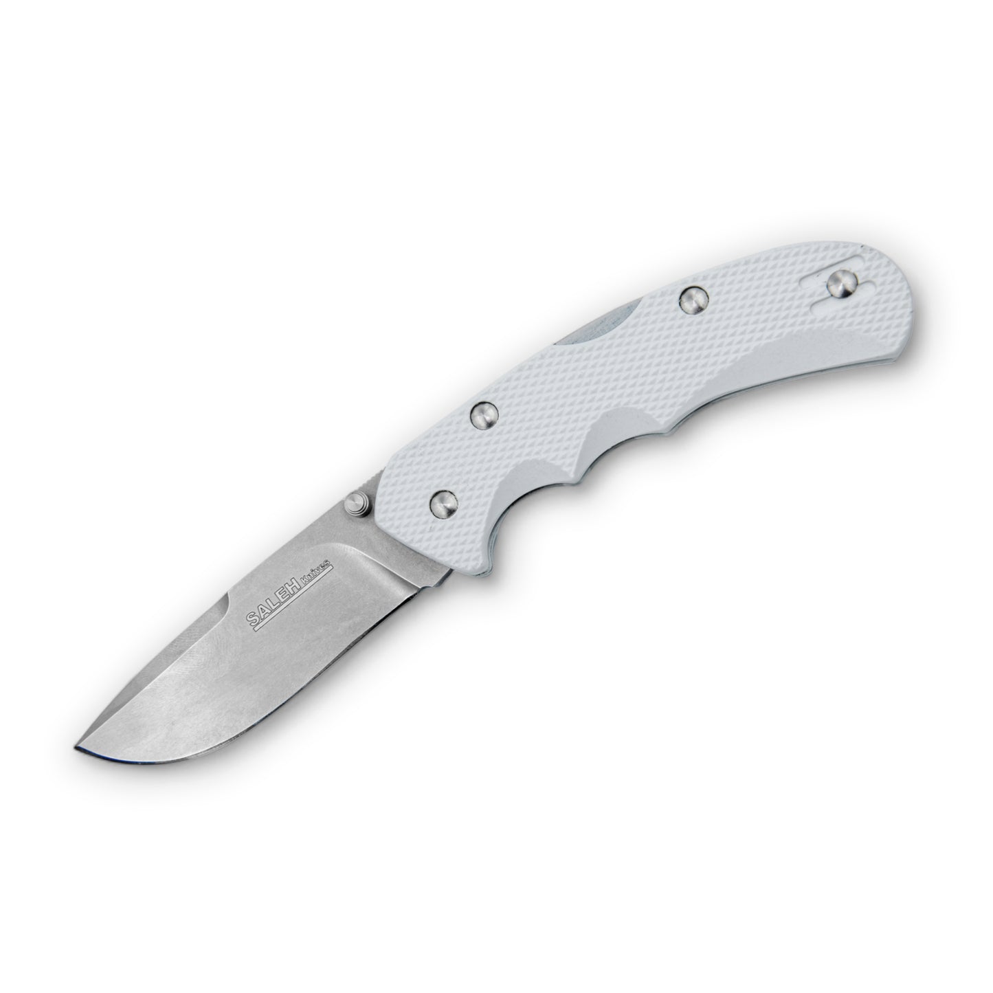 SALEH KNIVES | KNIFE | FOLDING | WHITE-STONEWASH | M390 | TAM-1705 WSW