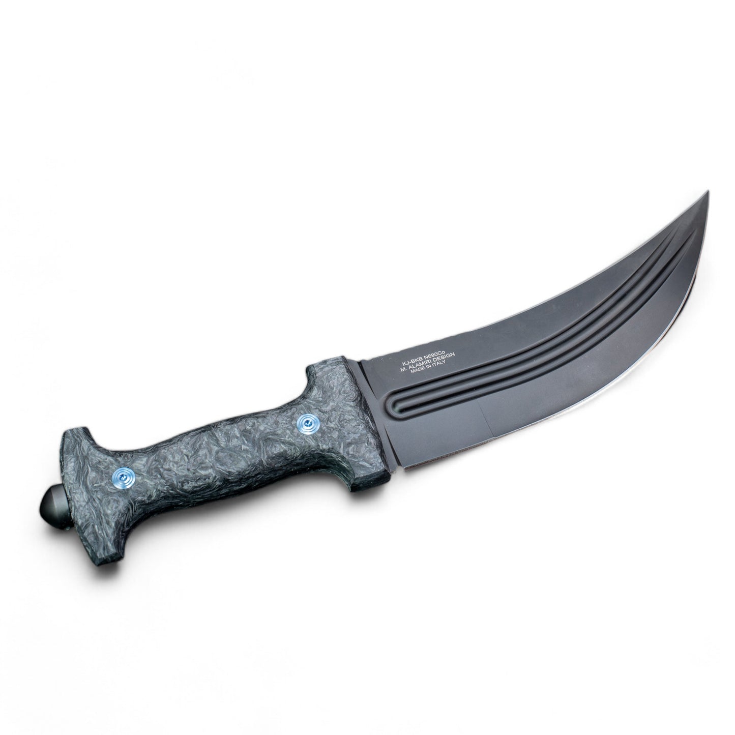 SALEH KNIVES | KHANJAR | FIXED | DARK MATTER CARBON | TAM-KJ01 MCF
