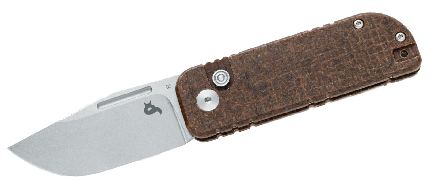 Fox | BlackFox | Nu-Bowie Button Lock | Folding Knife | BF-758 MIB