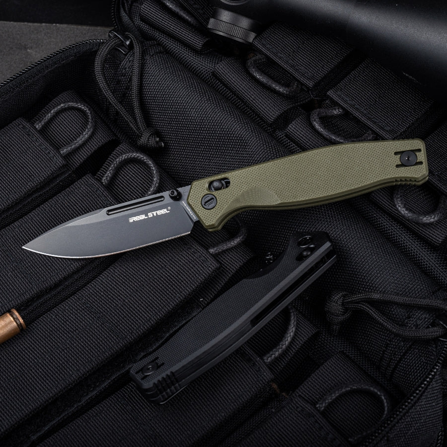 VG-10 PVD & Black G10 Huginn Compact | Crossbar Lock | VG-10 SKU: 7653GB