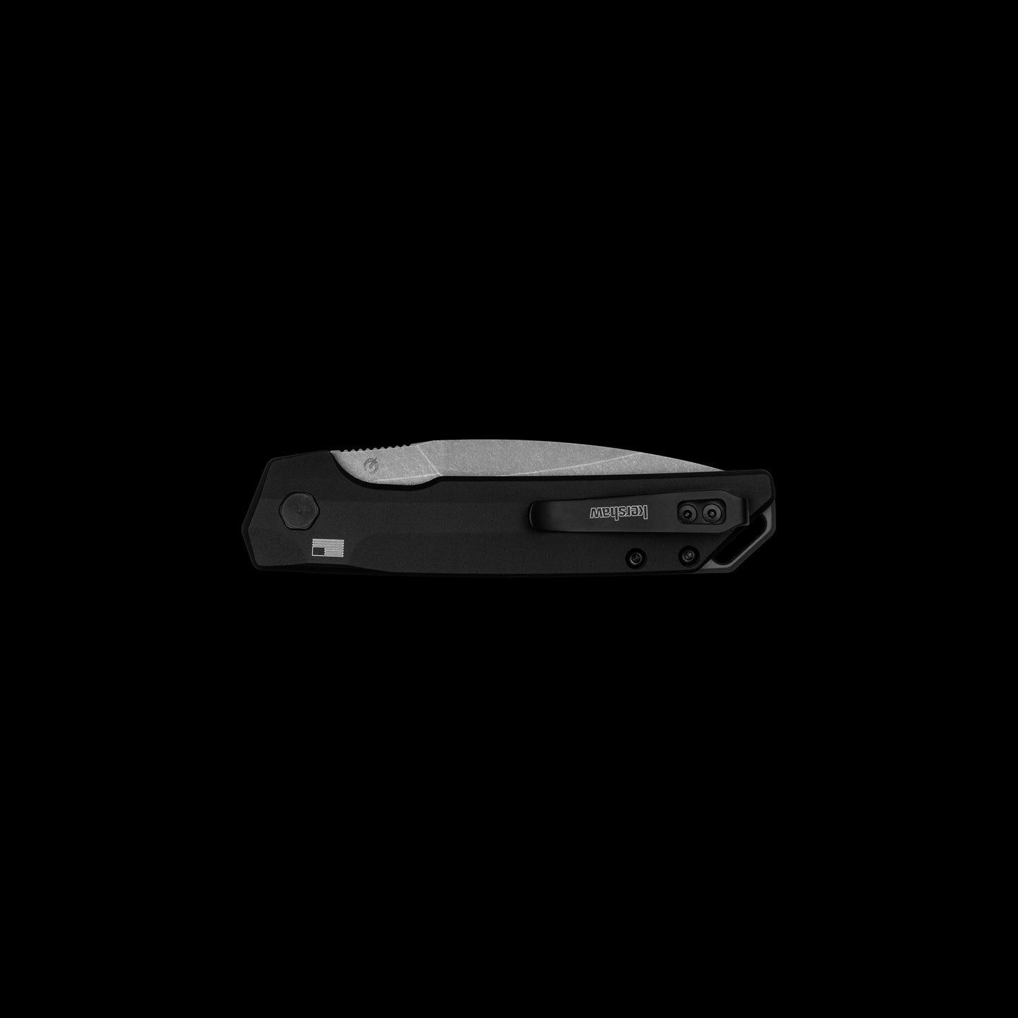 Push-button automatic mechanism on Kershaw Launch Iridium KS7038