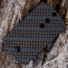Spyderco Serge Panchenko Dog Tag Folder 1.22" S30V Chisel Ground Blade, Carbon Fiber and G10 Handles, Slipjoint (non-locking) - C188CFBBKP