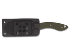 Spyderco Stok Drop Point Fixed Blade Knife OD Green G-10 (3" Satin) FB50GPOD