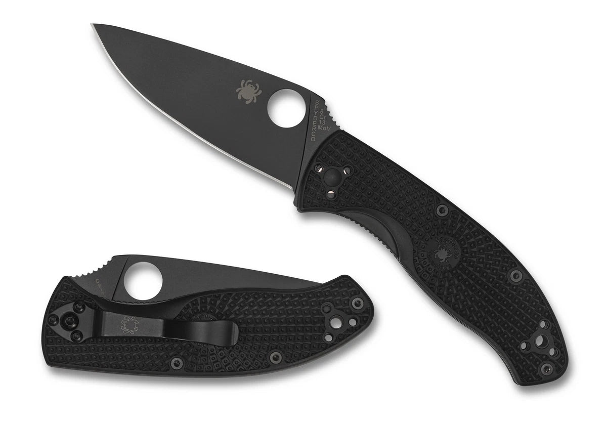 Spyderco Tenacious Light-weight Black C122PBBK FRN pocket knife