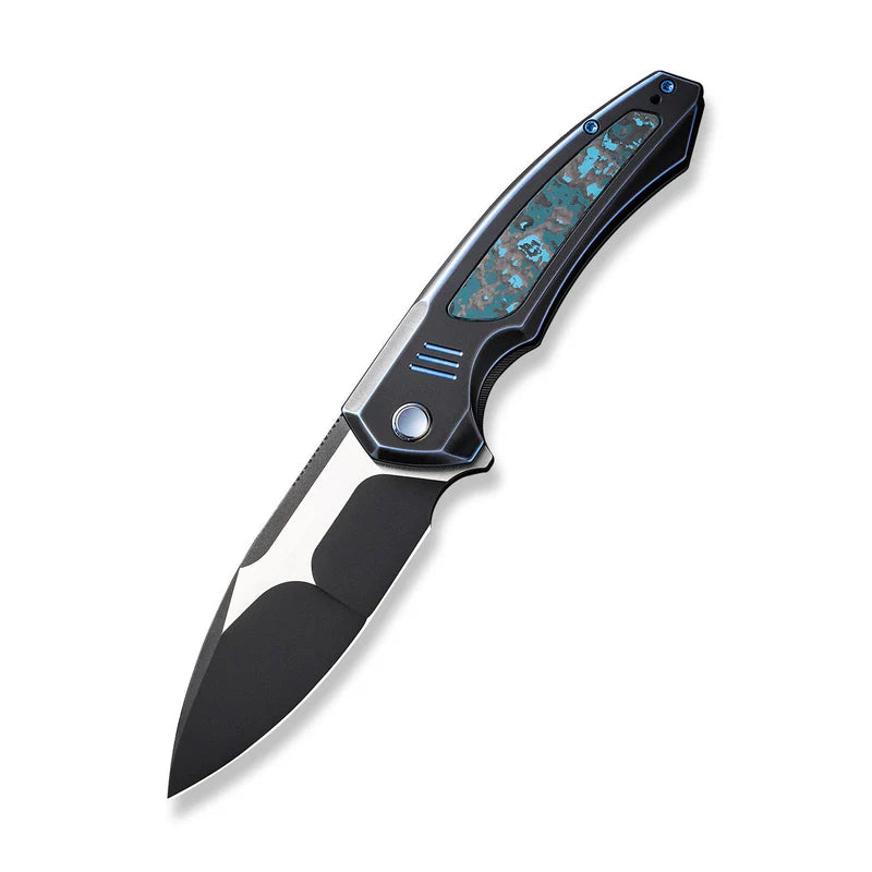 WEKNIFE Hyperactive Flipper Knife Titanium & FatCarbon Fiber Handle (3.8" Vanax Blade) WE23030-3