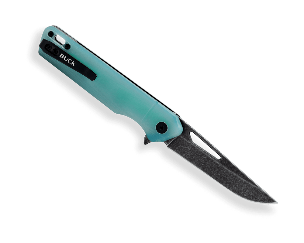 Buck 239 Infusion Jade G10 – 3.25" Black 7Cr Assisted Liner Lock 0239GRS1-B