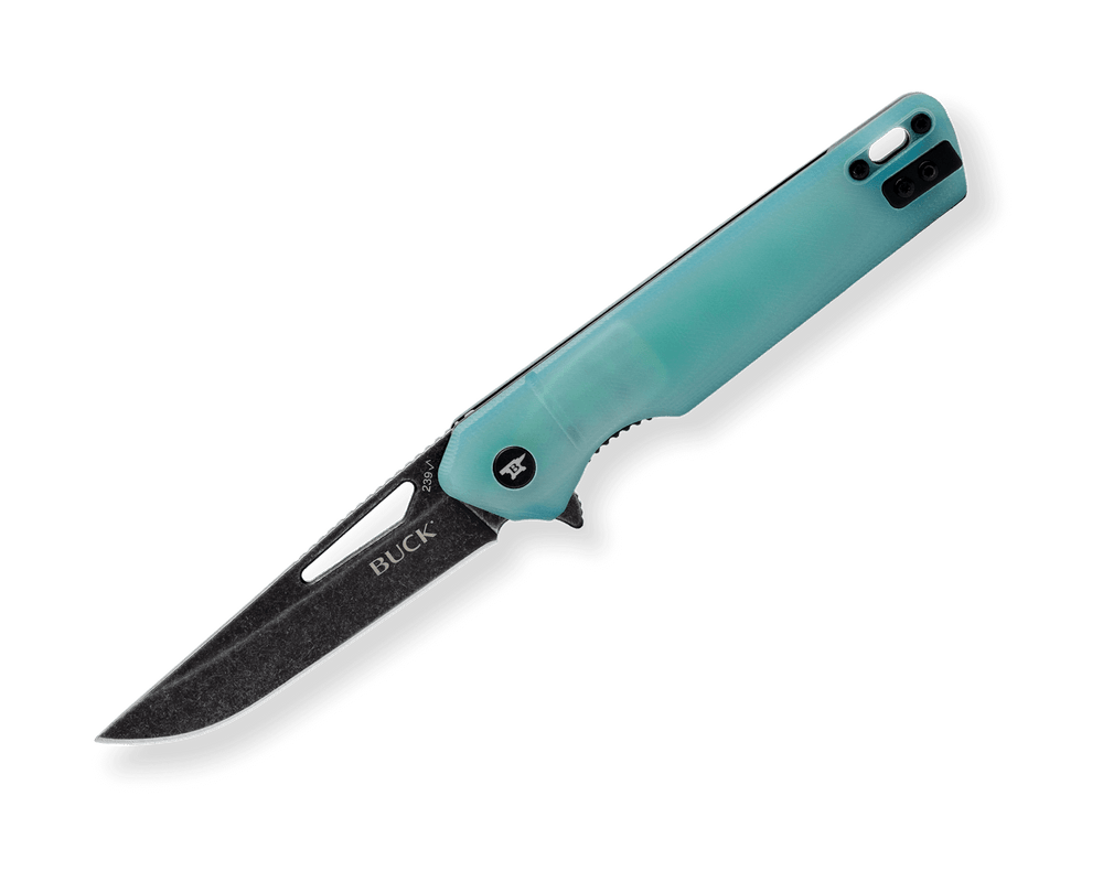 Buck 239 Infusion Jade G10 – 3.25" Black 7Cr Assisted Liner Lock 0239GRS1-B