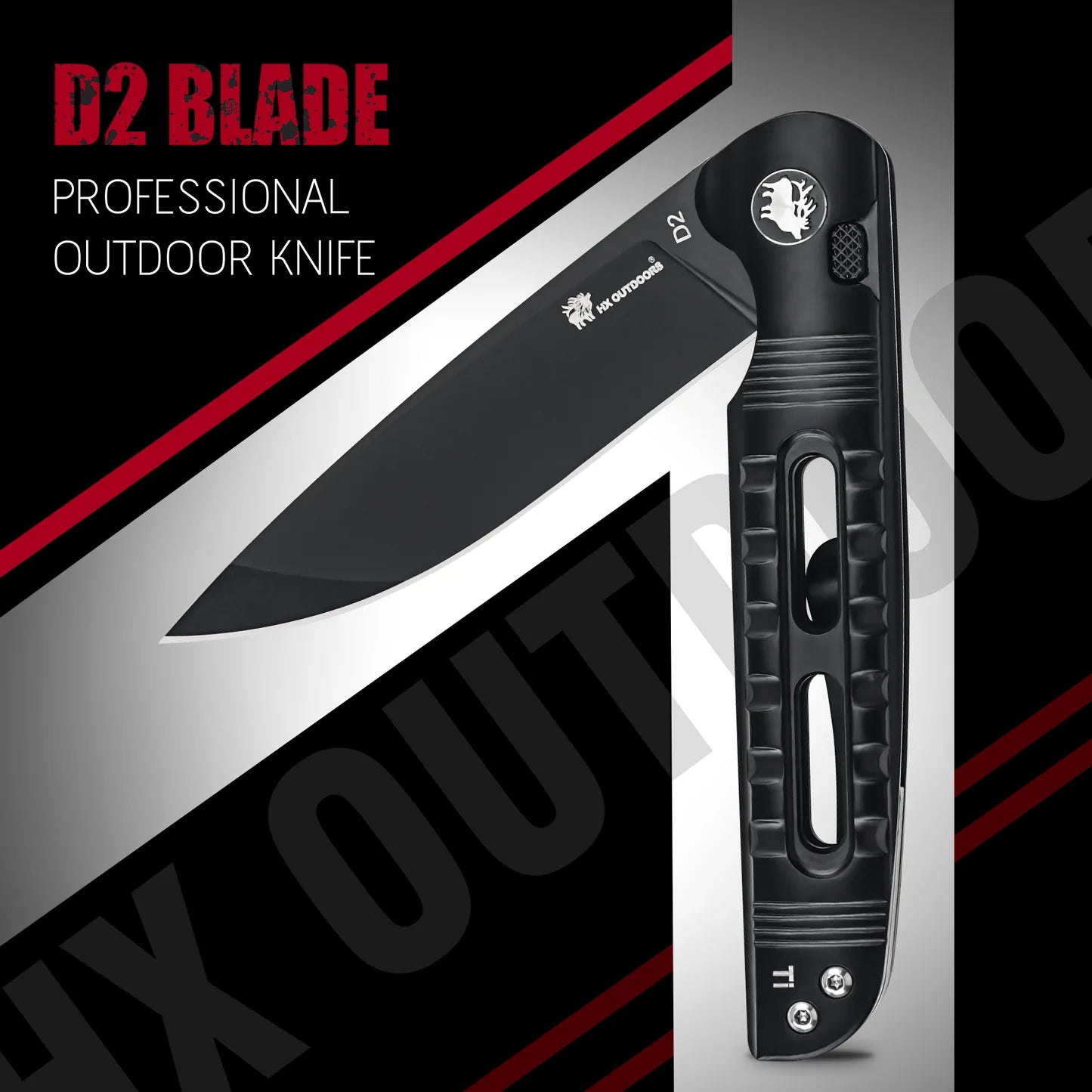 DARK MASTER | BUTTON LOCK | D2 | BLACK TITANIUM | ZD-112A