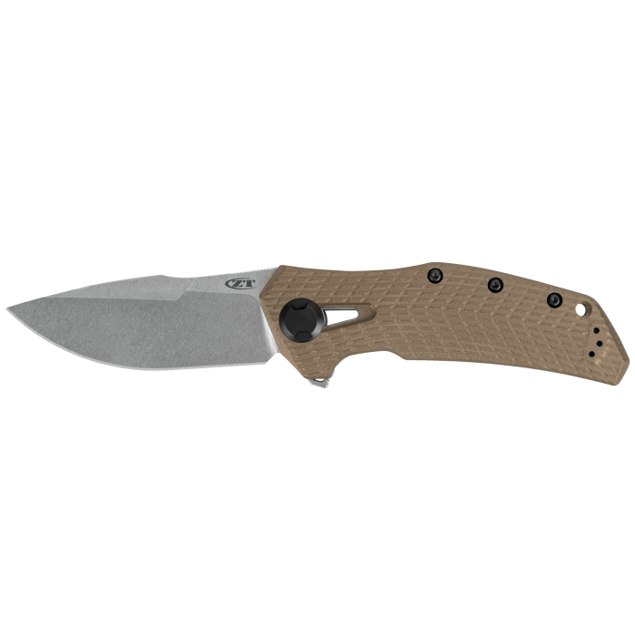 Zero Tolerance 0308 Flipper Knife Coyote G10 (3.75" Stonewash) ZT
