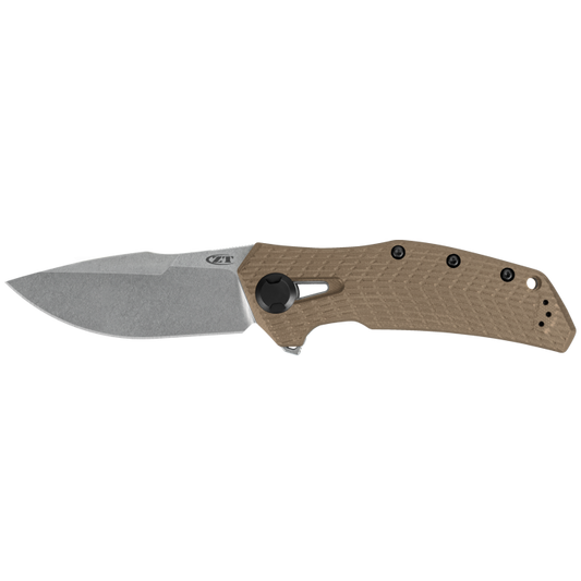Zero Tolerance 0308 Flipper Knife Coyote G10 (3.75" Stonewash) ZT