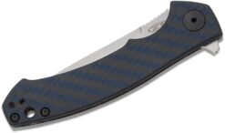 Zero Tolerance Sinkevich 0450BLUCF Flipper Knife Blue CF (3.25" Stonewash) ZT