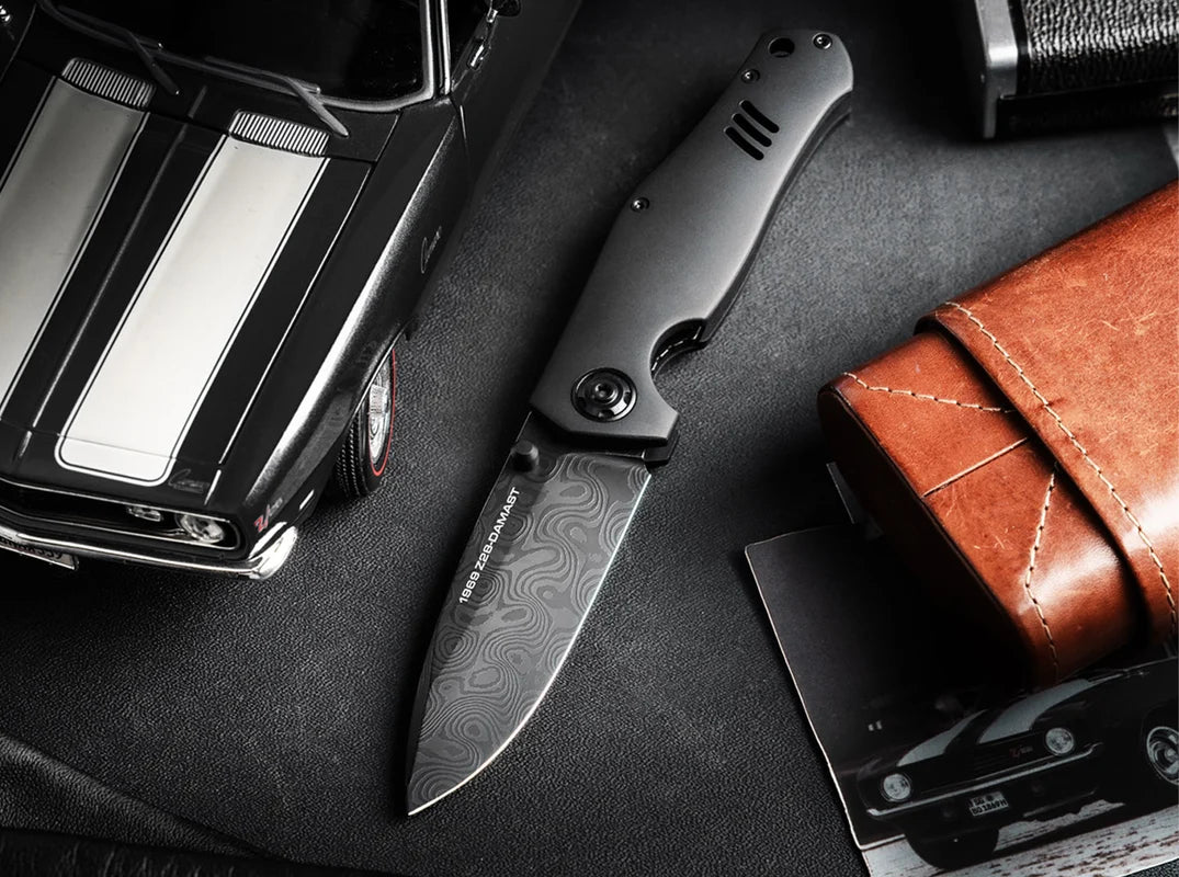 Boker 1969 Z28 Damascus Shadow Folding Knife (111110DAM)