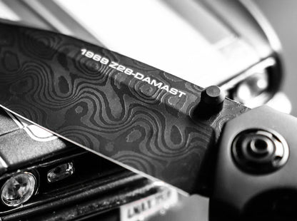 Boker 1969 Z28 Damascus Shadow Folding Knife (111110DAM)