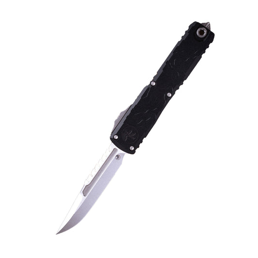 Microtech Gear  ULTRATECH® GEN IV INTERCEPTOR® SIGNATURE SERIES STONEWASH STANDARD TOPOGRAPHIC DEEP ENGRAVED (11174TP-10S)