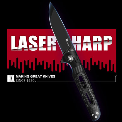 DARK MASTER | BUTTON LOCK | D2 | BLACK TITANIUM | ZD-112A