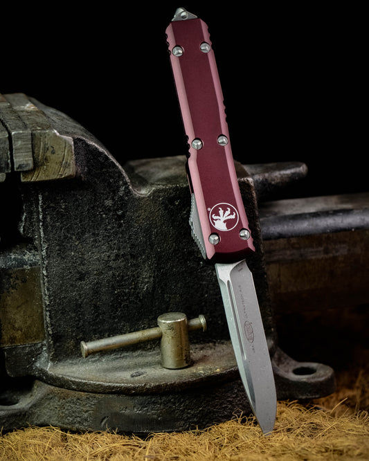 MICROTECH KNIVES U/T S/E STD MERLOT