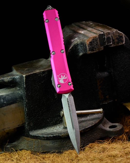 MICROTECH KNIVES UT D/E STW STD PINK-122