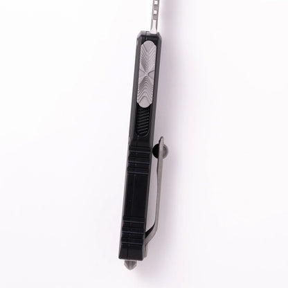 Microtech UTX-85 Gen IV S/E Apocalyptic Partial Serrated OTF Knife Black M390MK (12314-11AP)