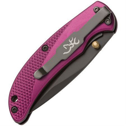 BR0343 Browning Prism 3 Linerlock Pocket Knife Purple