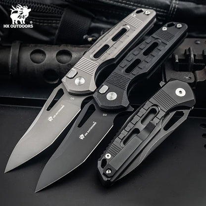 ROCK ONYX | BUTTON LOCK | D2 | BLACK G10 | ZD-104B-S