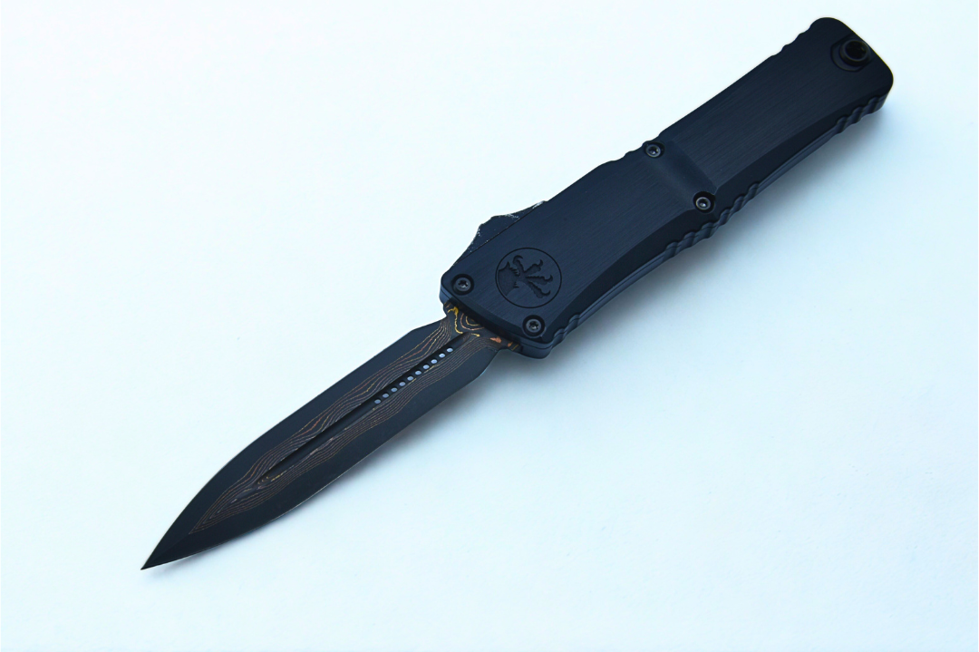 Microtech Marfione Select Combat Troodon LT Gen III D/E Hefted Alloy Baker Forge Coppermai Damascus Bronze Accent 1142-16MS2
