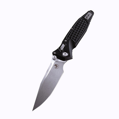 Microtech Gear  Socom® RAM-LOK™ S/E Apocalyptic® Standard Frag Aluminum Black (160RL-10APFR)