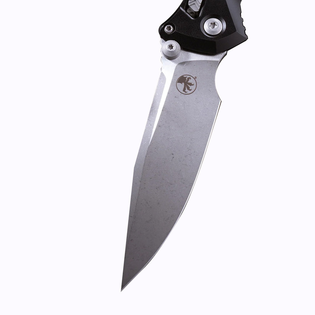 Microtech Gear  Socom® RAM-LOK™ S/E Apocalyptic® Standard Frag Aluminum Black (160RL-10APFR)
