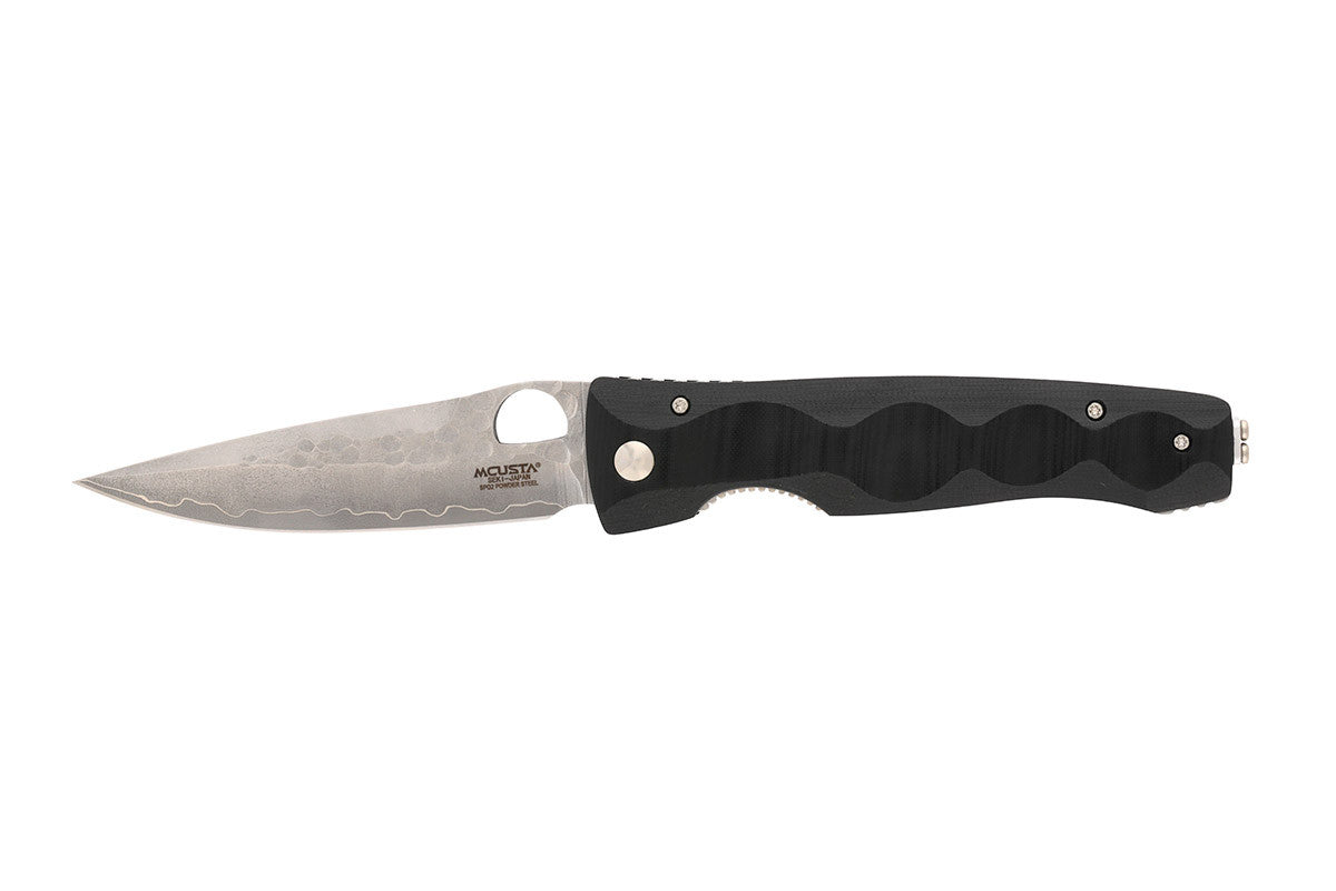 MC-121G Elite SPG2 San Mai Blade Black Micarta 4.5" Folding Knife