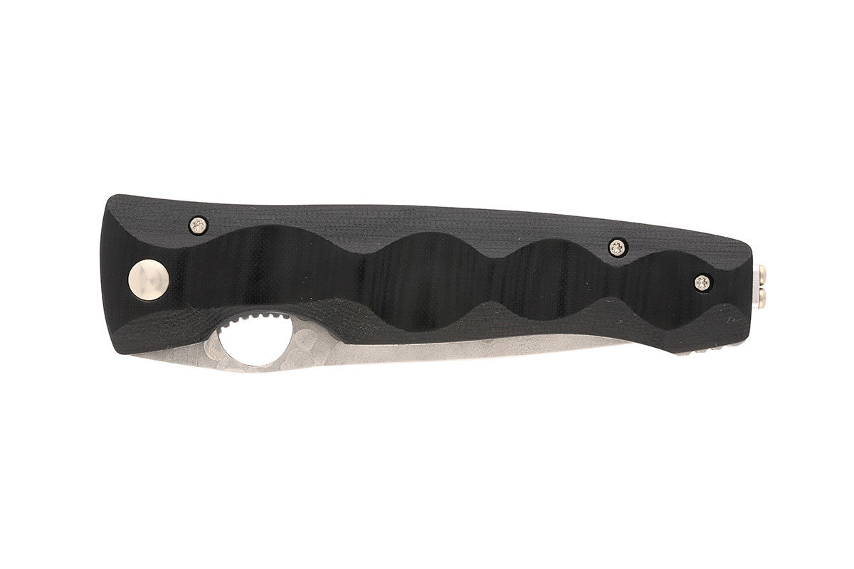 MC-121G Elite SPG2 San Mai Blade Black Micarta 4.5" Folding Knife