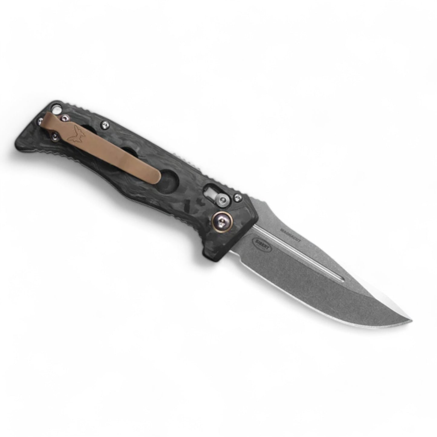 Benchmade |Mini Auto Adamas® | Marbled Carbon Fiber | Drop-point | 2730-03