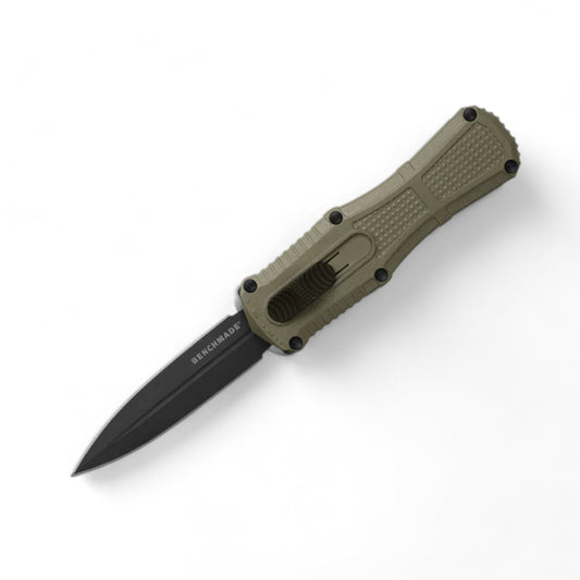 Benchmade | Mini Claymore | OTF | Ranger Green Grivory | Dagger | 3375GY-1