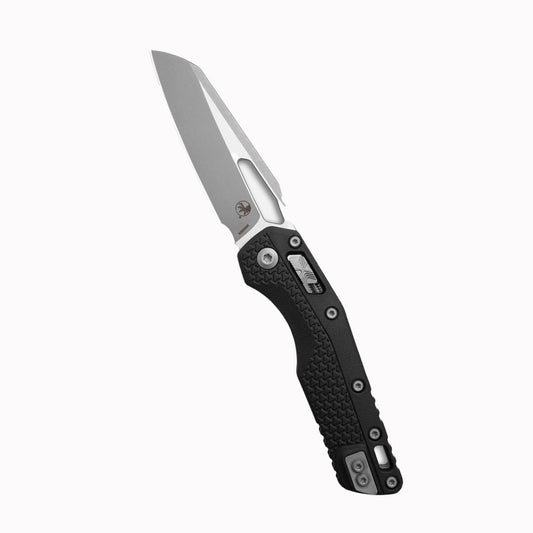 Microtech MSI S/E Apocalyptic Tri-Grip Black Folding Knife M390MK (210T-10APPMBK)