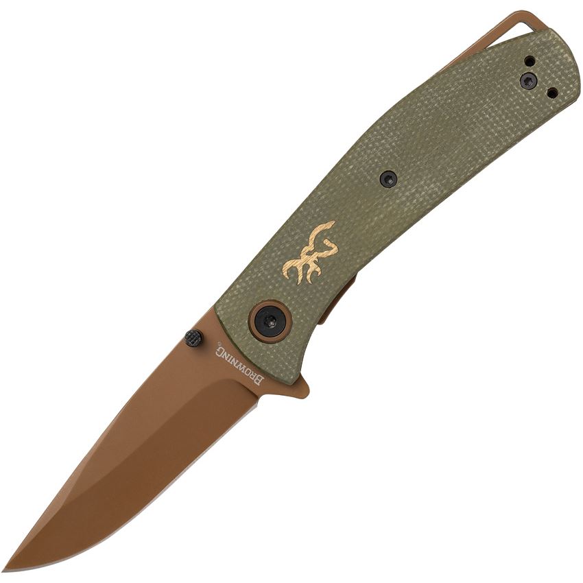 BR0516B Browning Small Trailside Linerlock Pocket Knife