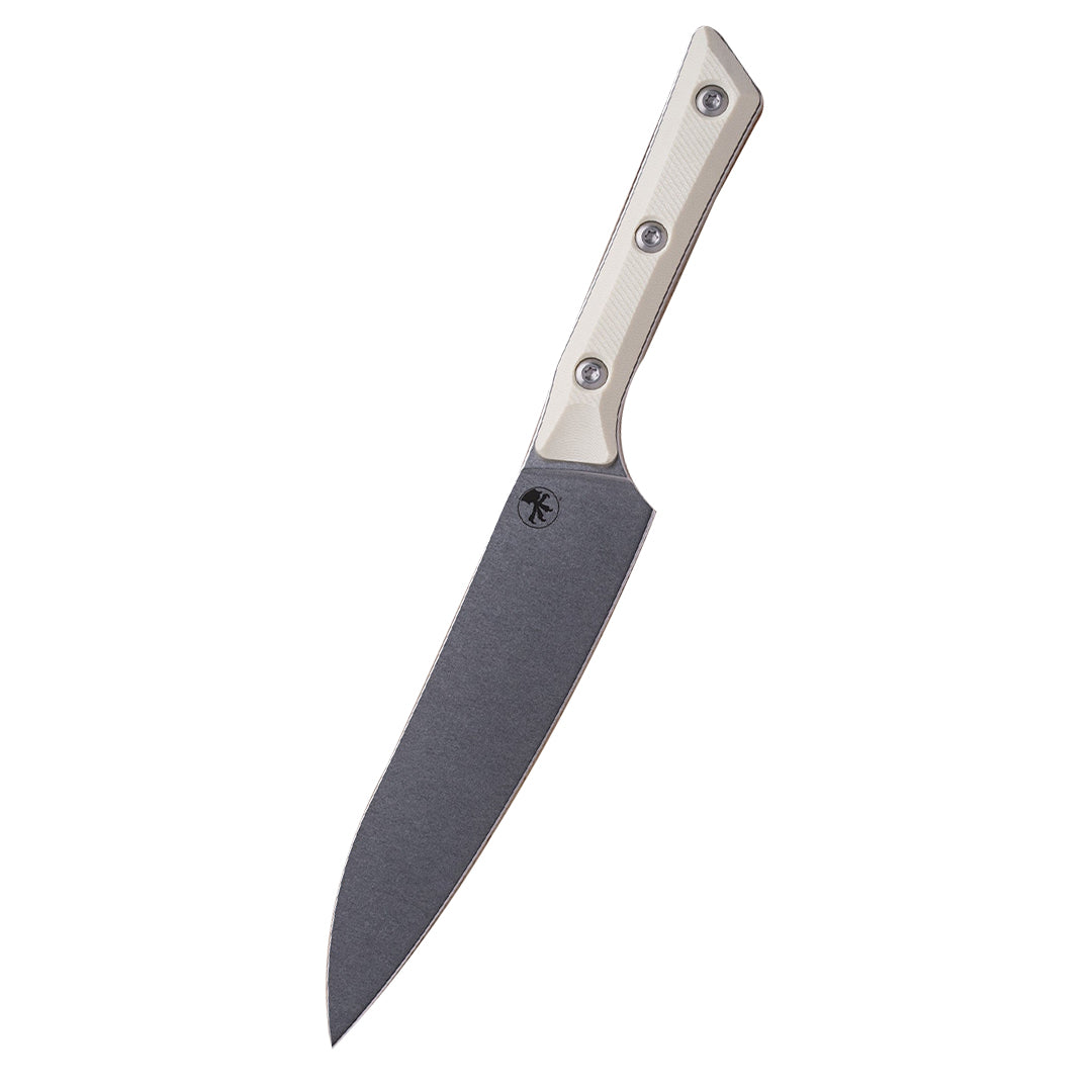 Microtech Utility Kitchen Knife 6" Stonewash M390MK Ivory G-10 (3400-10IV)