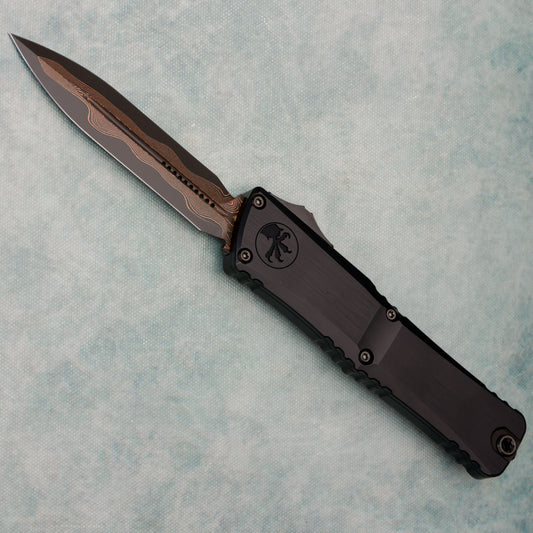 Marfione Select Combat Troodon LT Gen III D/E Hefted Alloy Blued Baker Forge Coppermai Damascus Purple Haze Accent 1142-16MS3 (Copy)