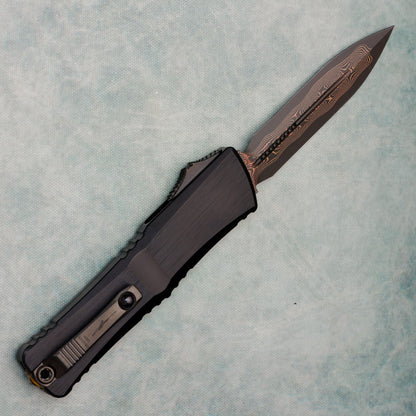 Marfione Select Combat Troodon LT Gen III D/E Hefted Alloy Blued Baker Forge Coppermai Damascus Purple Haze Accent 1142-16MS3 (Copy)