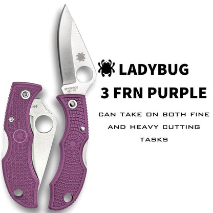 Spyderco Ladybug Purple LPRP3 pocket knife