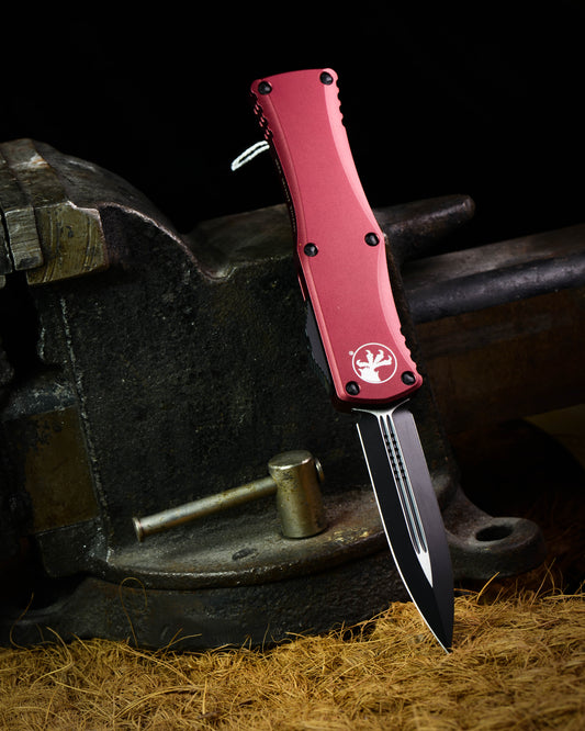 MICROTECH KNIVES HERA D/E BLK MERLOT STD