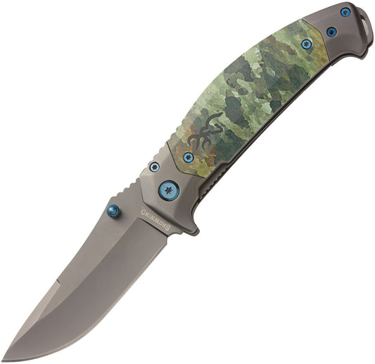 BR0374 Browning TDX Linerlock Pocket Knife Camo